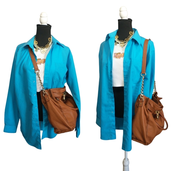 Michael Kors Brown Leather Hamilton Large Tote Bag - Picture 15 of 15